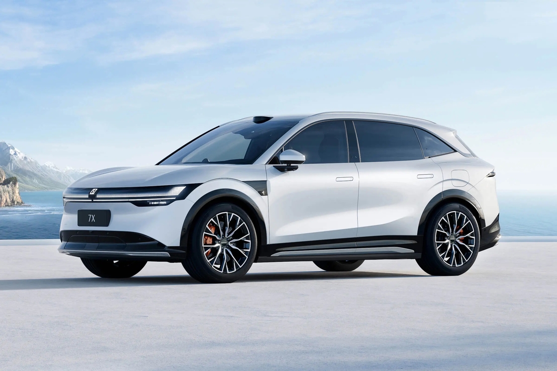 Zeekr 7x 2024 2025 4WD Pure Electric Long Range SUV 210km/h হাই স্পিড এলএইচডি নতুন মডেল ZEEKR 7X নিউ এনার্জি কার